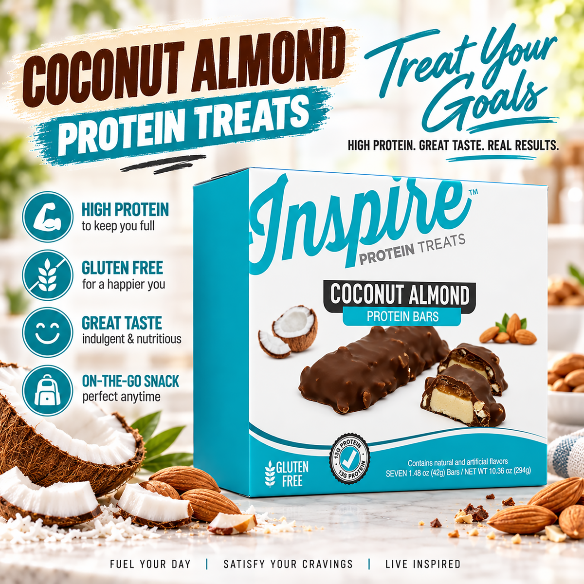 Inspire Coconut Almond Protein bars