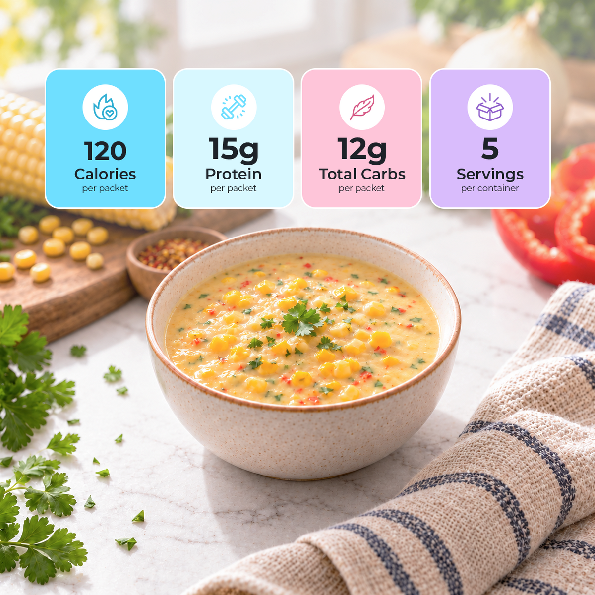 Inspire Southwest Corn Chowder - 15g Protein