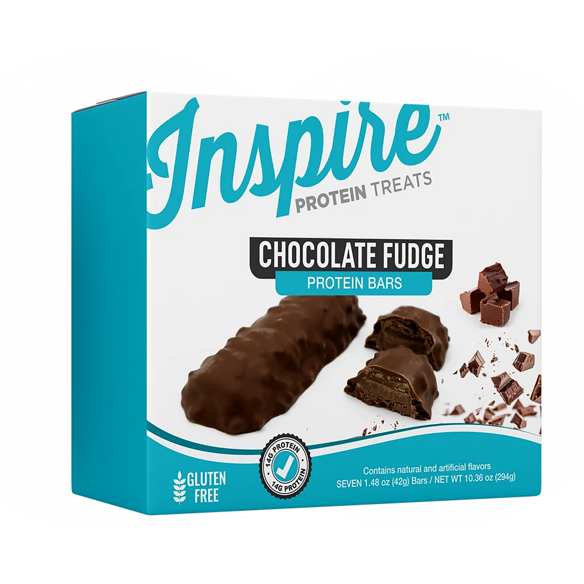 Inspire High Protein Bars by Bariatric Eating - Chocolate Fudge, One Box