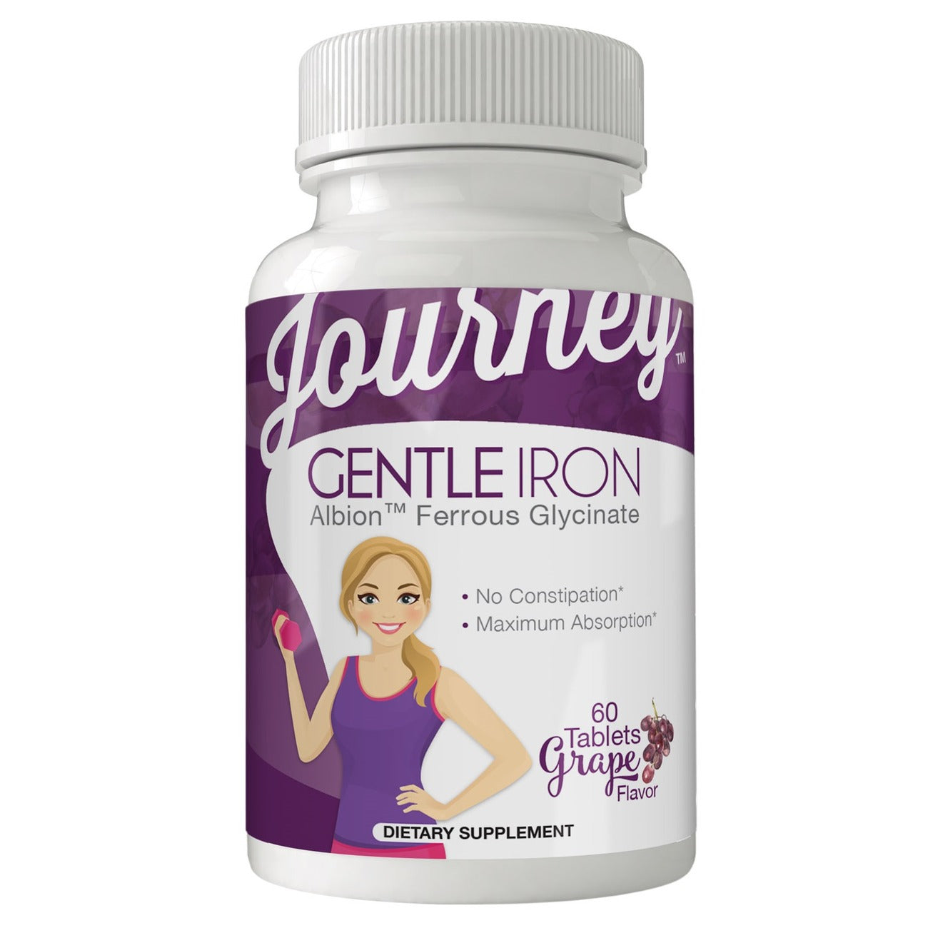 Journey Gentle Iron Grape Melt Tablets by Bariatric Eating - High-quality Vitamins by Bariatric Eating at BariatricPal Store