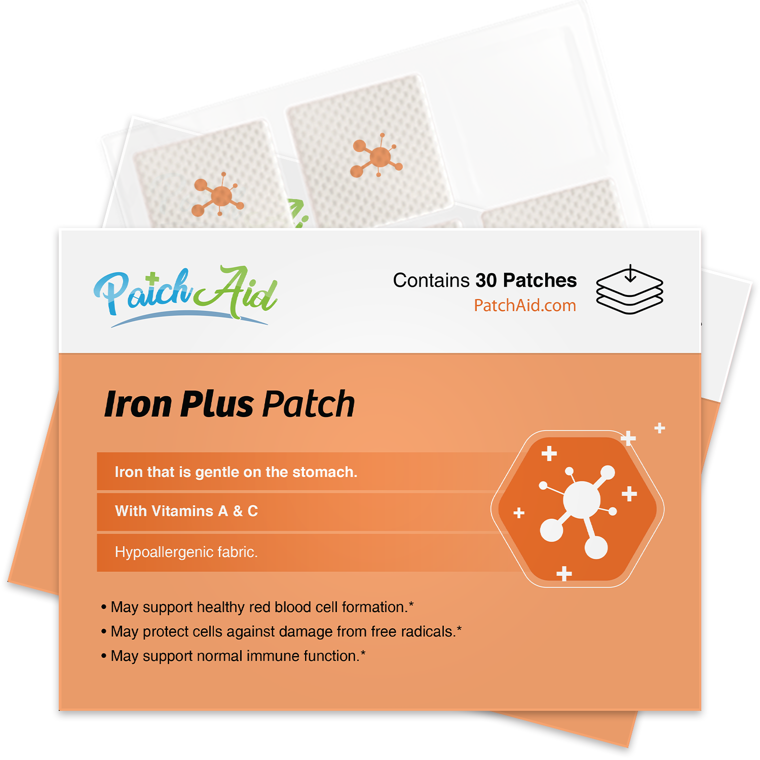 Iron Plus Vitamin Patch by PatchAid