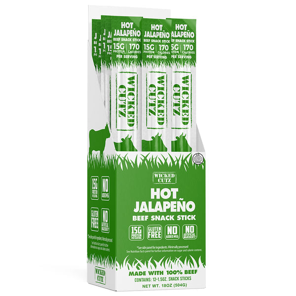 Wicked Cutz Beef Jerky Stick - Hot Jalapeño