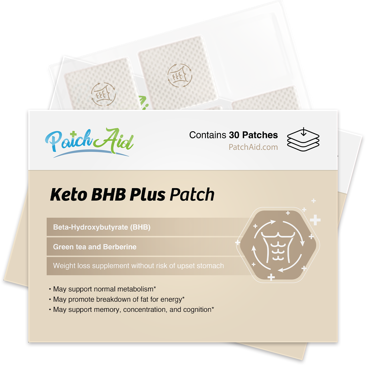 Keto BHB Plus Patch by PatchAid - High-quality Vitamin Patch by PatchAid at BariatricPal Store