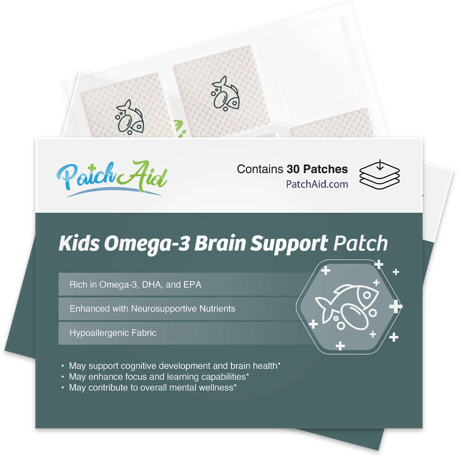 Kids Omega-3 Brain Support Patch by PatchAid