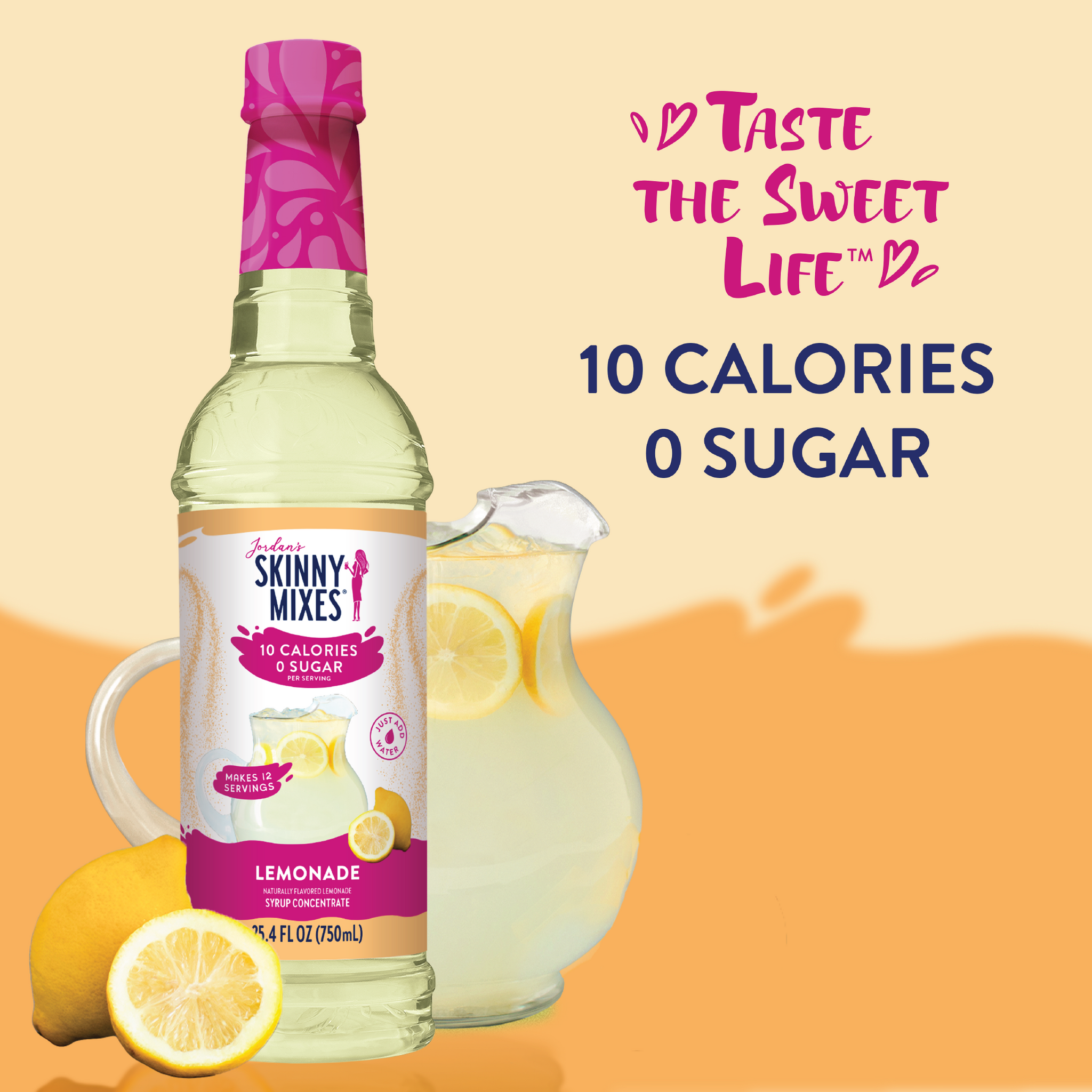 Jordan's Skinny Mixes Sugar Free Lemonade Syrup Concentrate