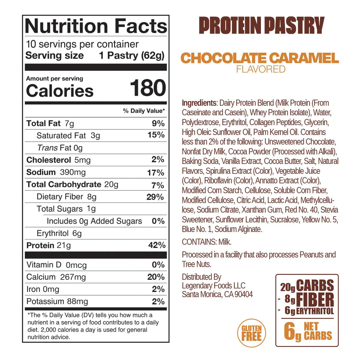 Legendary Foods Protein Pastry - Chocolate Caramel