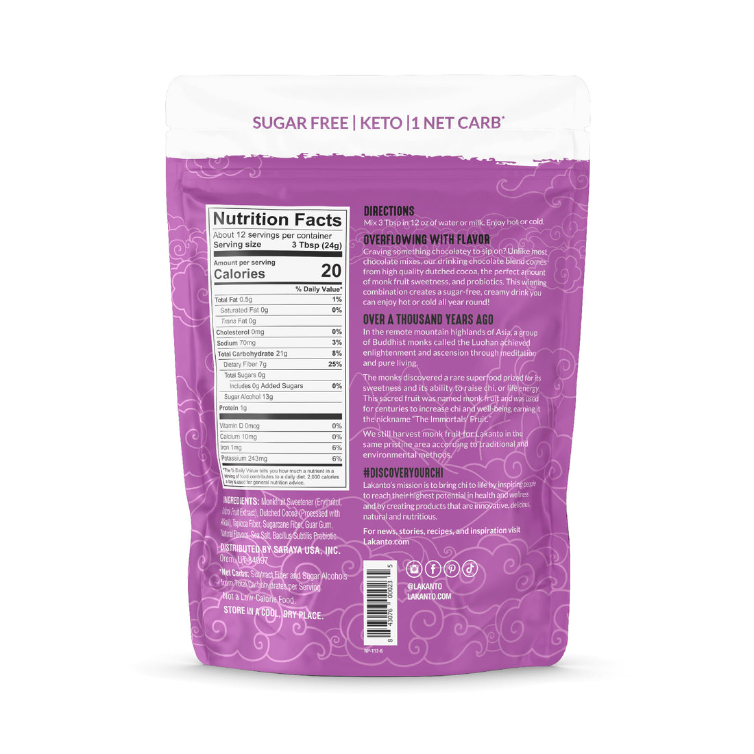 Lakanto Sugar-Free Drinking Chocolate with Probiotics - High-quality Hot Drinks by Lakanto at BariatricPal Store