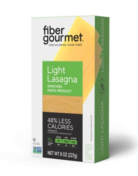 Fiber Gourmet Light Pasta - Lasagna - High-quality Pasta by Fiber Gourmet at BariatricPal Store