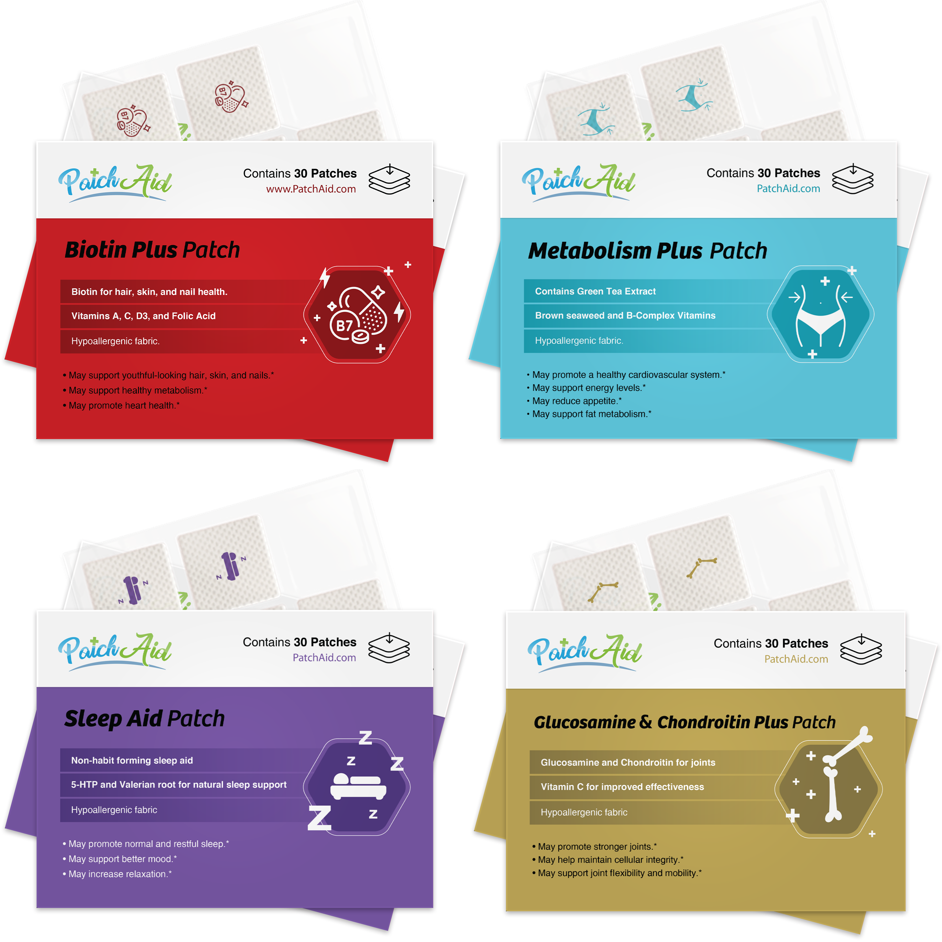 Lean Mean Energy Machine Vitamin Patch Pack by PatchAid - High-quality Vitamin Patch by PatchAid at BariatricPal Store