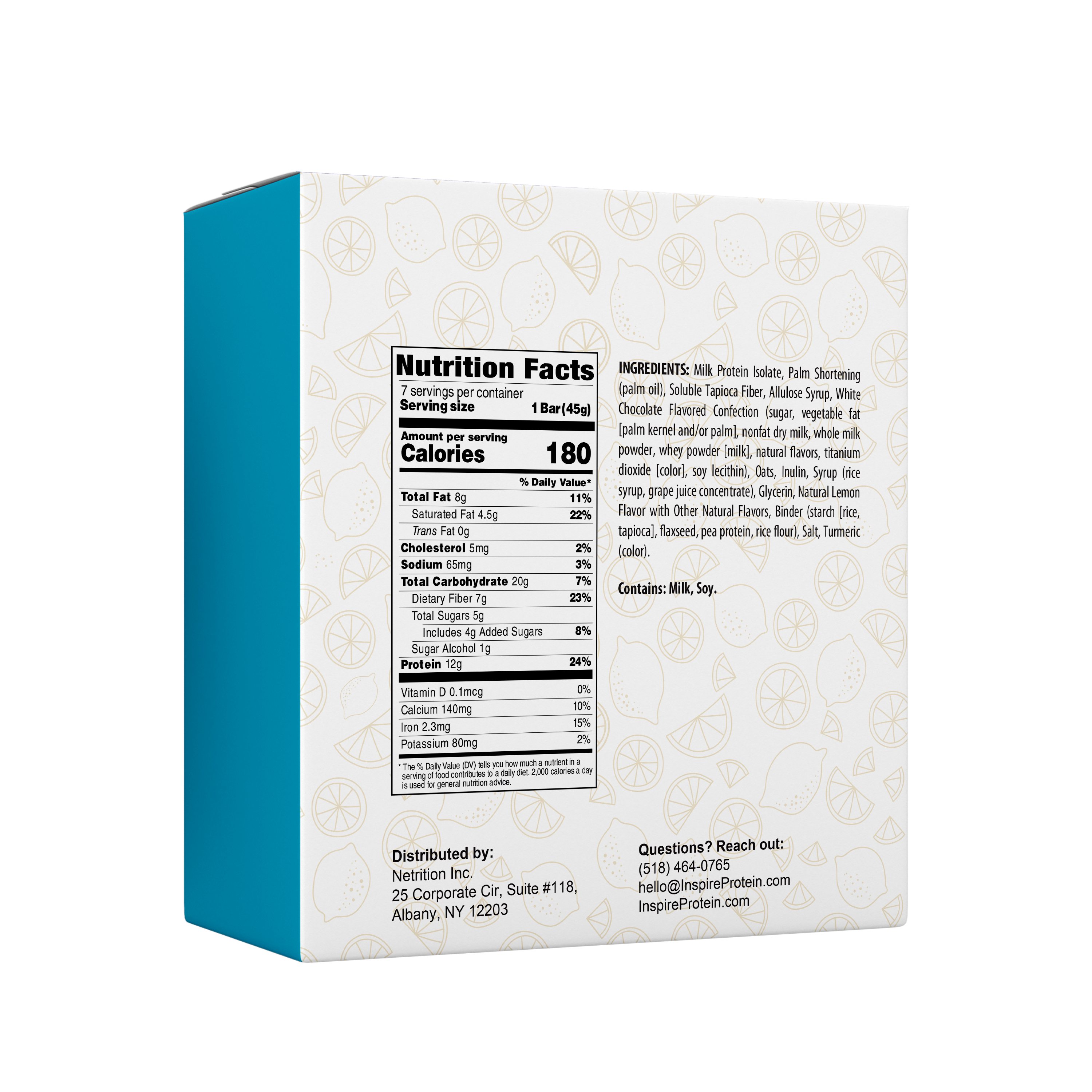 Inspire High Protein Bars by Bariatric Eating - Lemon