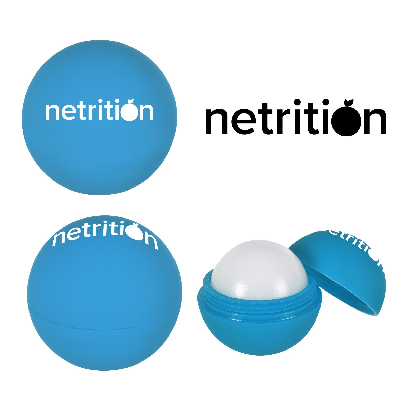 Netrition Vanilla Flavored Soft Touch Round Lip Balm - Blue - High-quality Lip Moisturizer by Netrition at BariatricPal Store