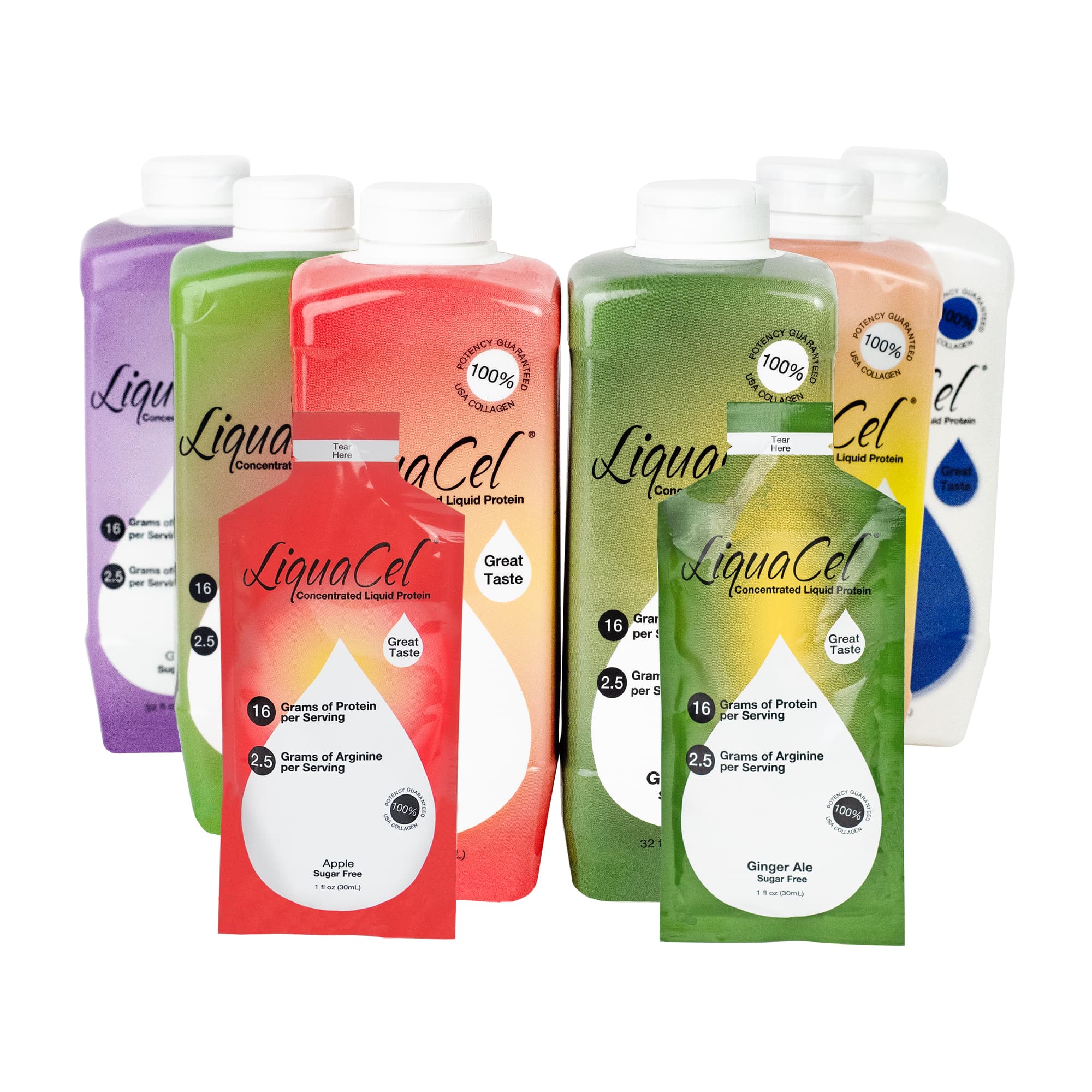 LiquaCel Liquid Protein - Variety Packs - High-quality Liquid Protein by Global Health Products at BariatricPal Store