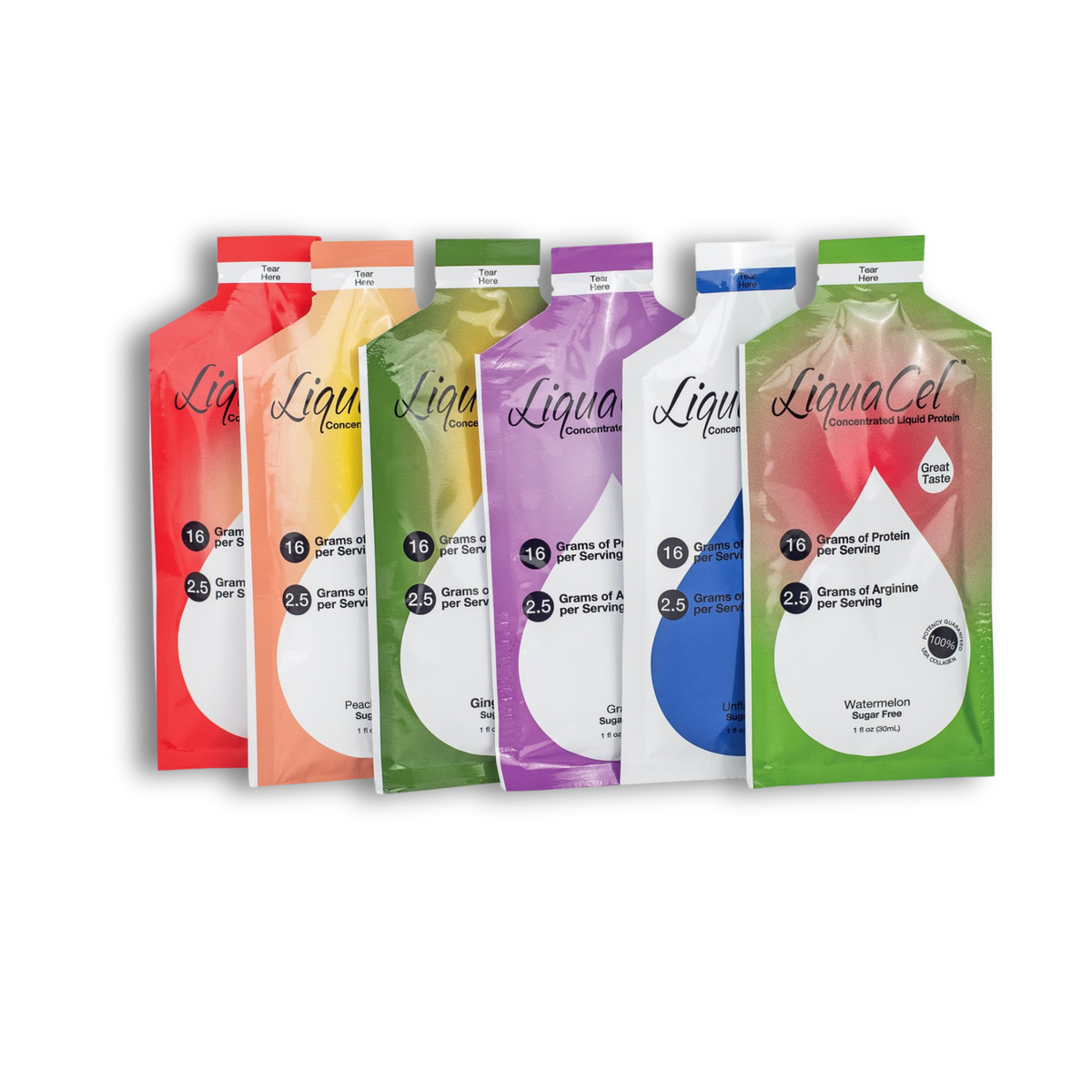 LiquaCel Liquid Protein 1oz Packets - Available in 6 Flavors!