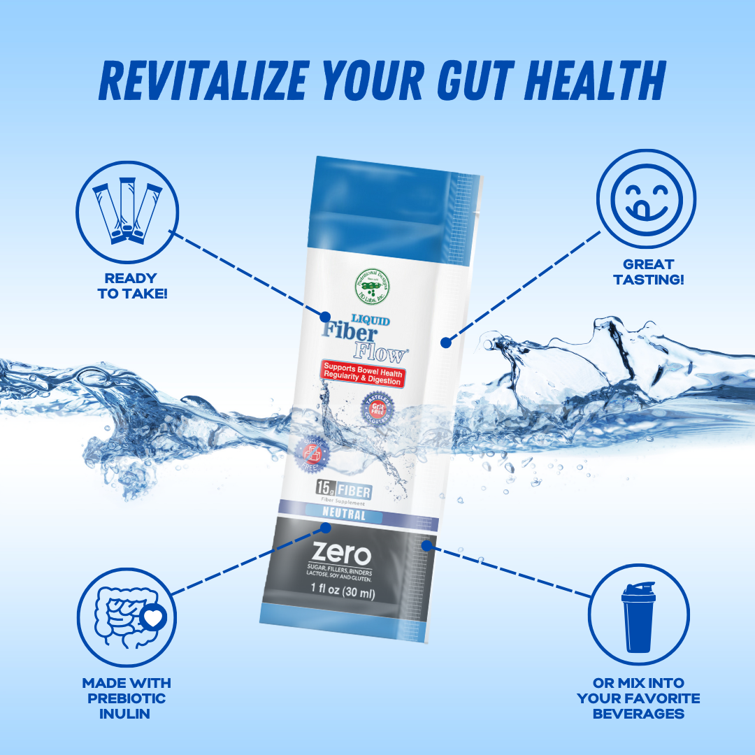 Liquid Fiber Flow® Liquid Fiber Supplement 1oz Packets by Nutritional Designs - High-quality Fiber Supplement by Nutritional Designs Inc at BariatricPal Store