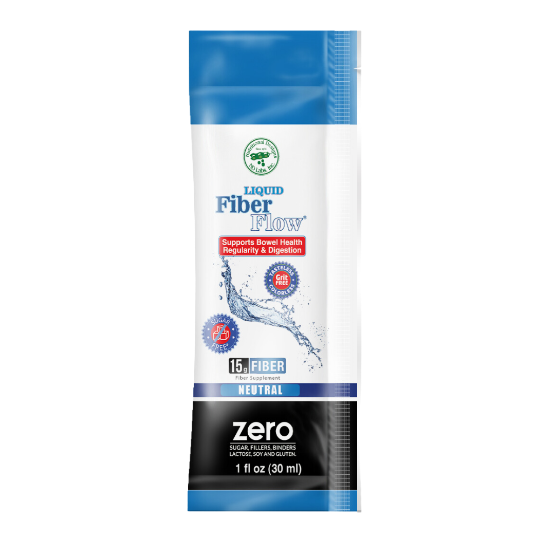 Liquid Fiber Flow® Liquid Fiber Supplement 1oz Packets by Nutritional Designs - High-quality Fiber Supplement by Nutritional Designs Inc at BariatricPal Store
