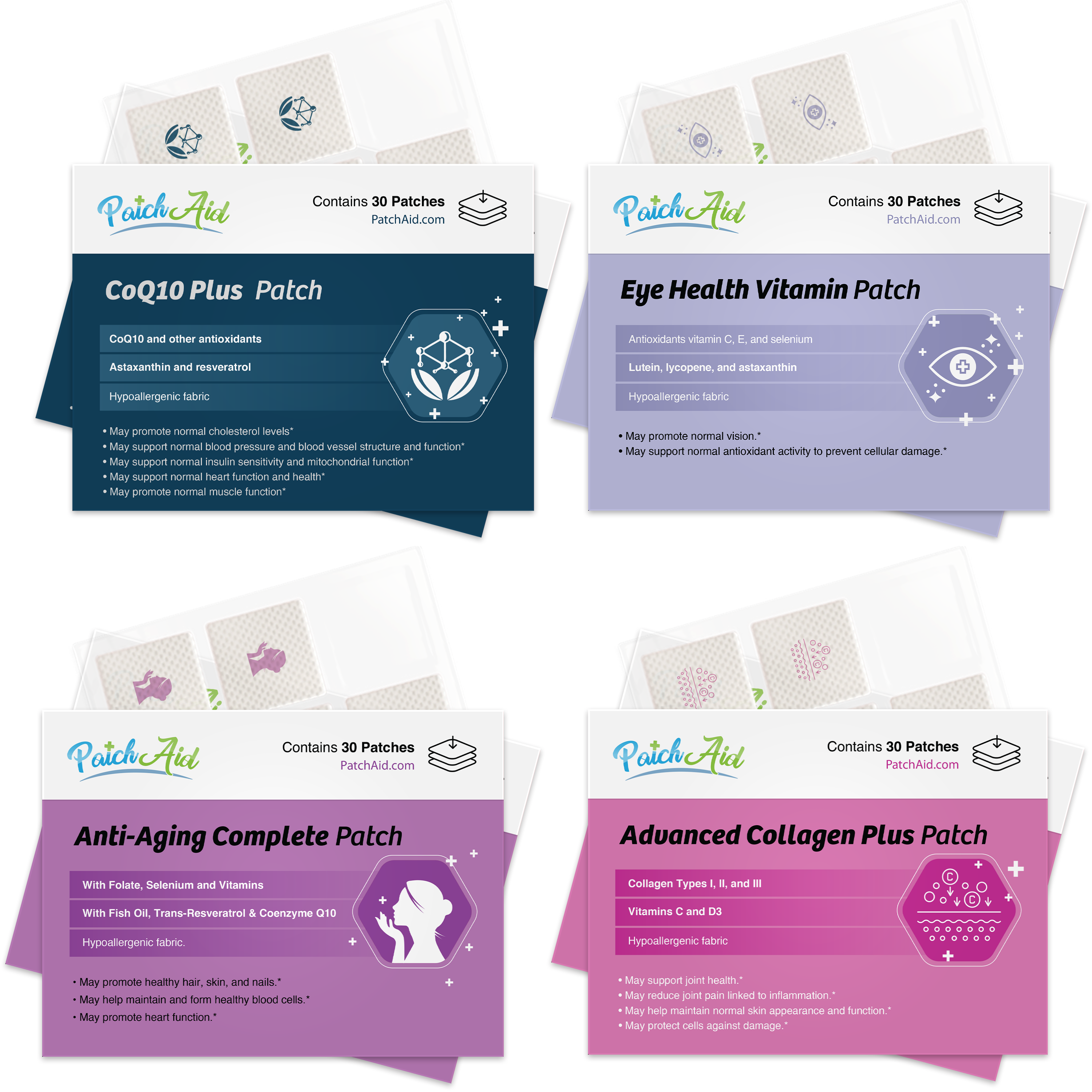 Longevity Patch Pack by PatchAid - High-quality Vitamin Patch by PatchAid at BariatricPal Store