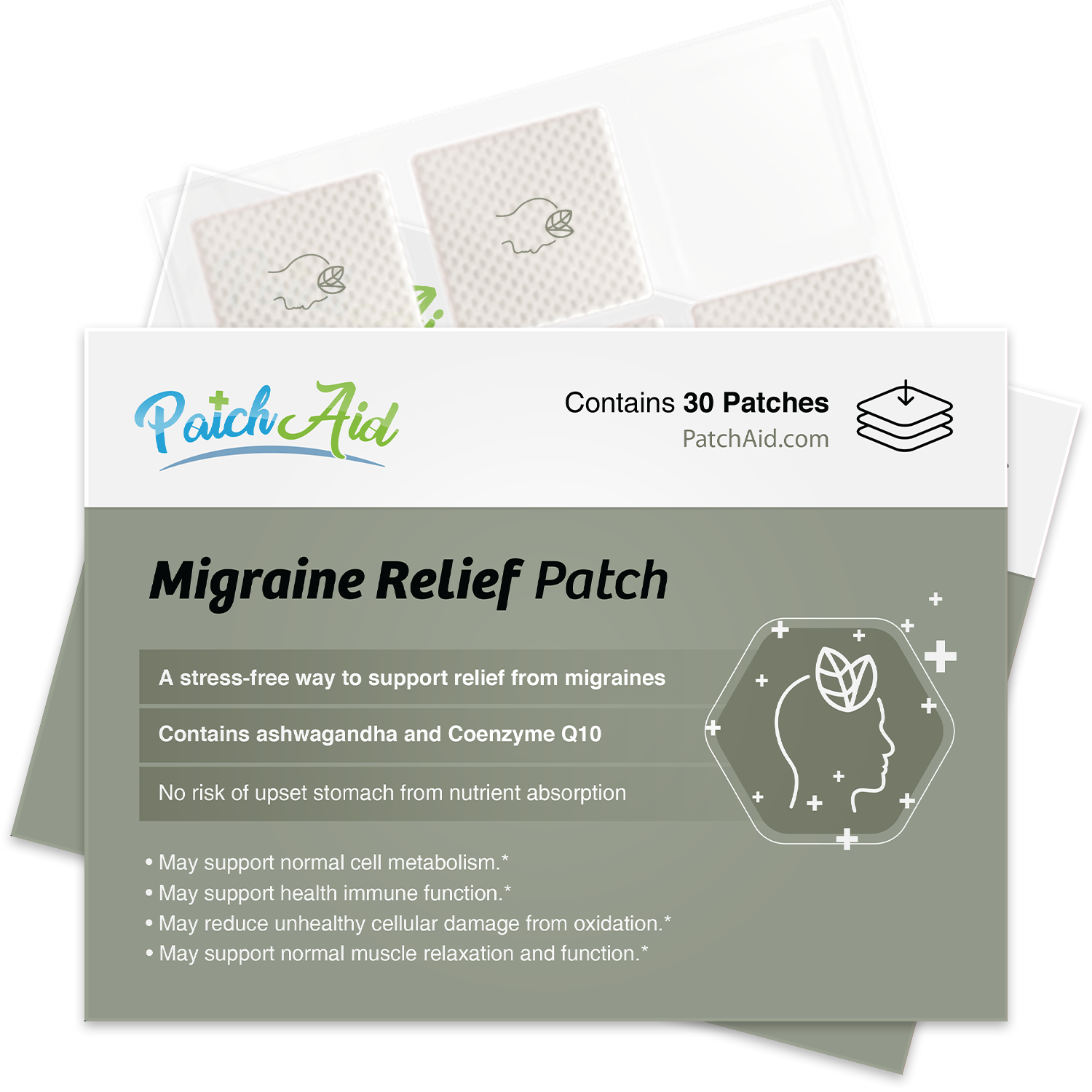 Migraine Relief Patch by PatchAid - High-quality Vitamin Patch by PatchAid at BariatricPal Store