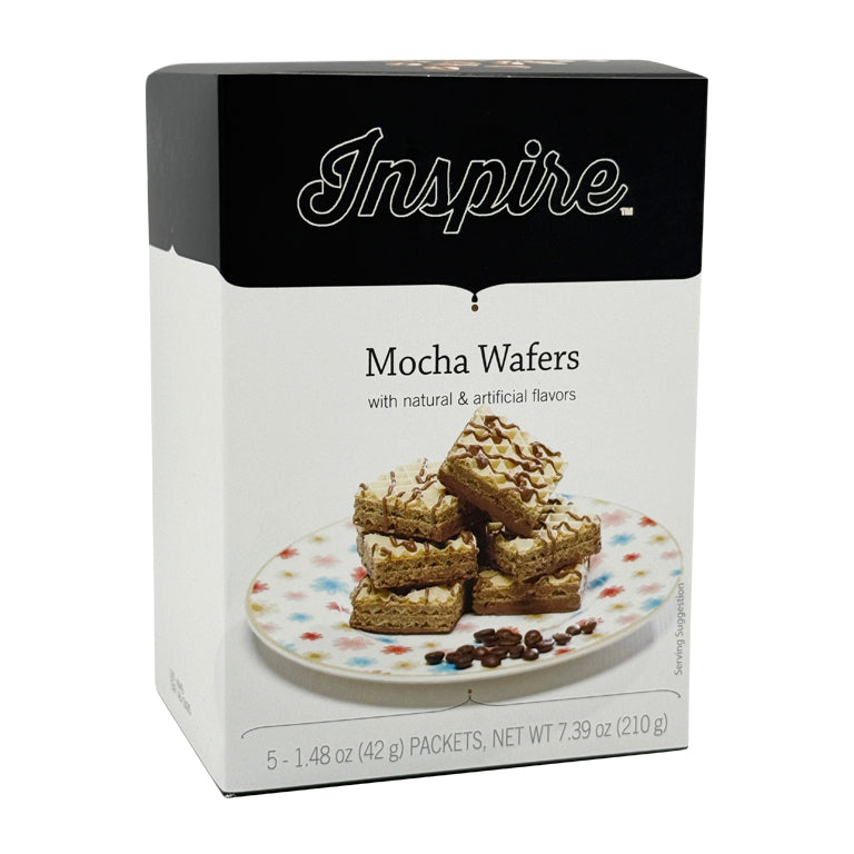 Inspire Square Protein Wafers - Mocha