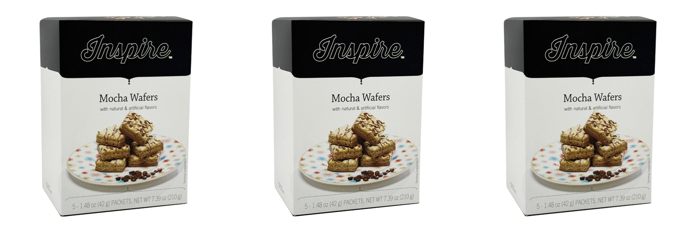 Inspire Square Protein Wafers - Mocha
