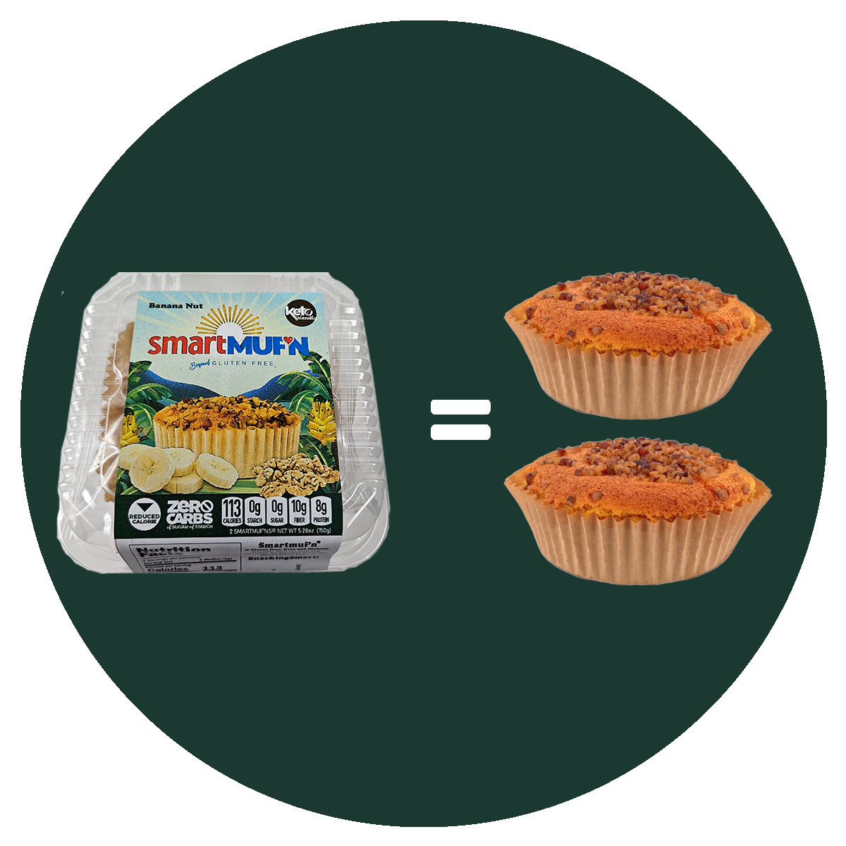 #Flavor_Banana Nut #Size_2 muf'ns