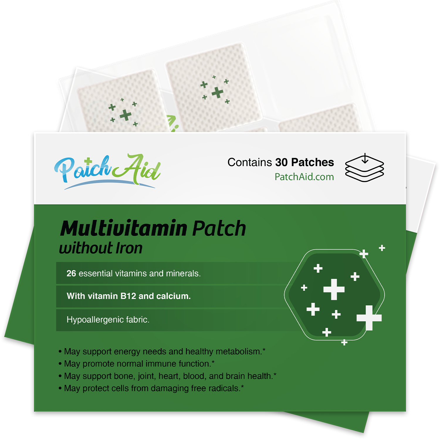 MultiVitamin Plus Topical Patch without Iron by PatchAid - High-quality Vitamin Patch by PatchAid at BariatricPal Store
