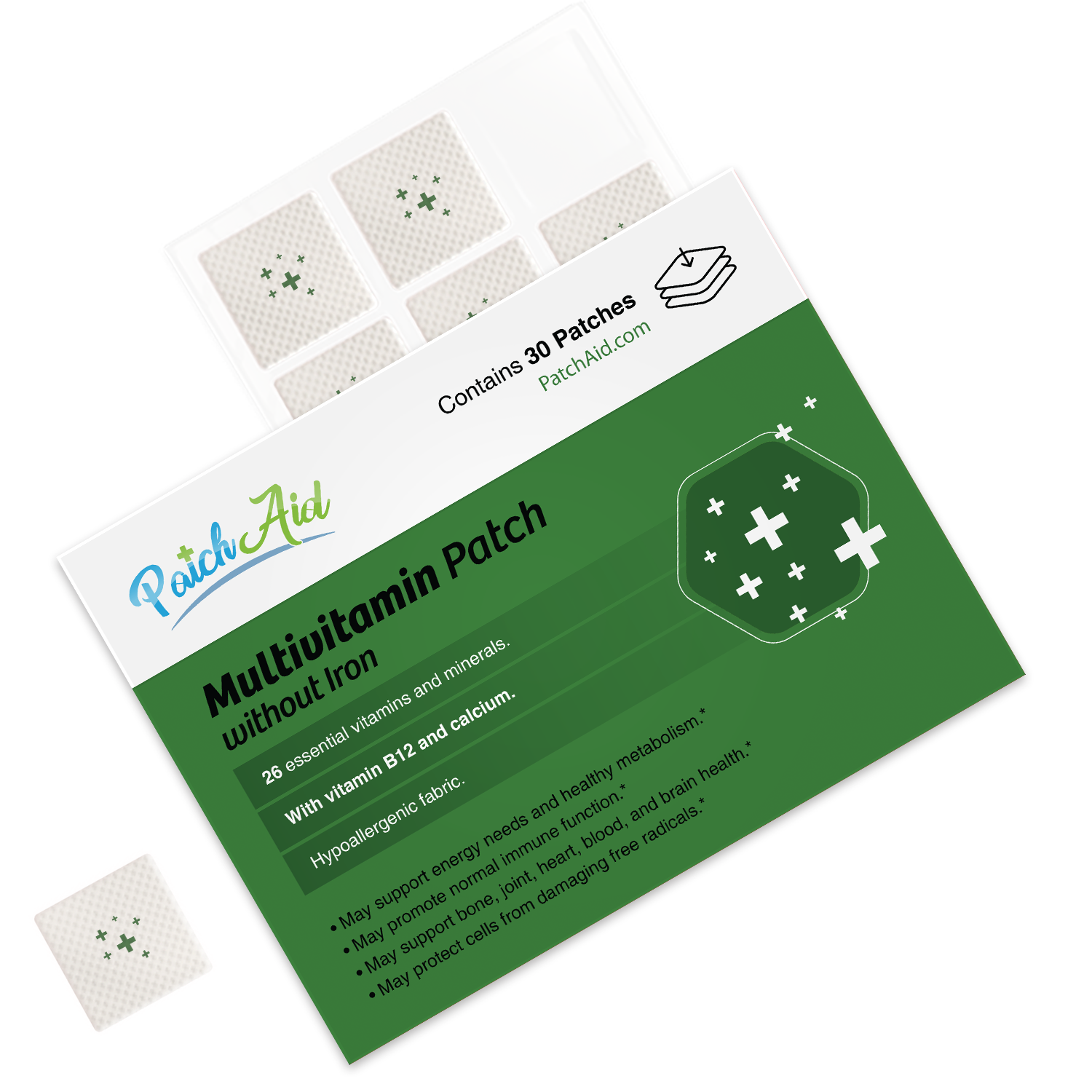 MultiVitamin Plus Topical Patch without Iron by PatchAid