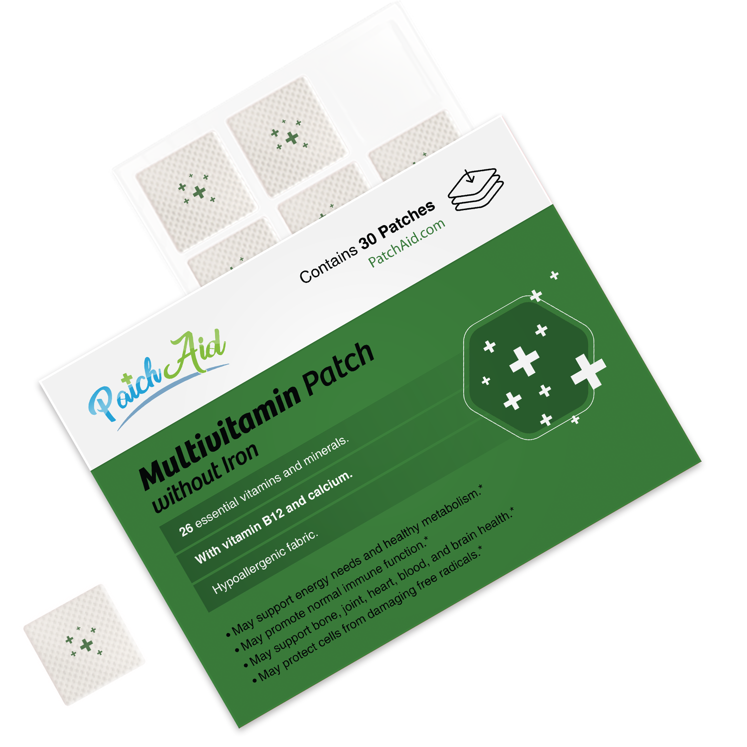 MultiVitamin Plus Topical Patch without Iron by PatchAid - High-quality Vitamin Patch by PatchAid at BariatricPal Store