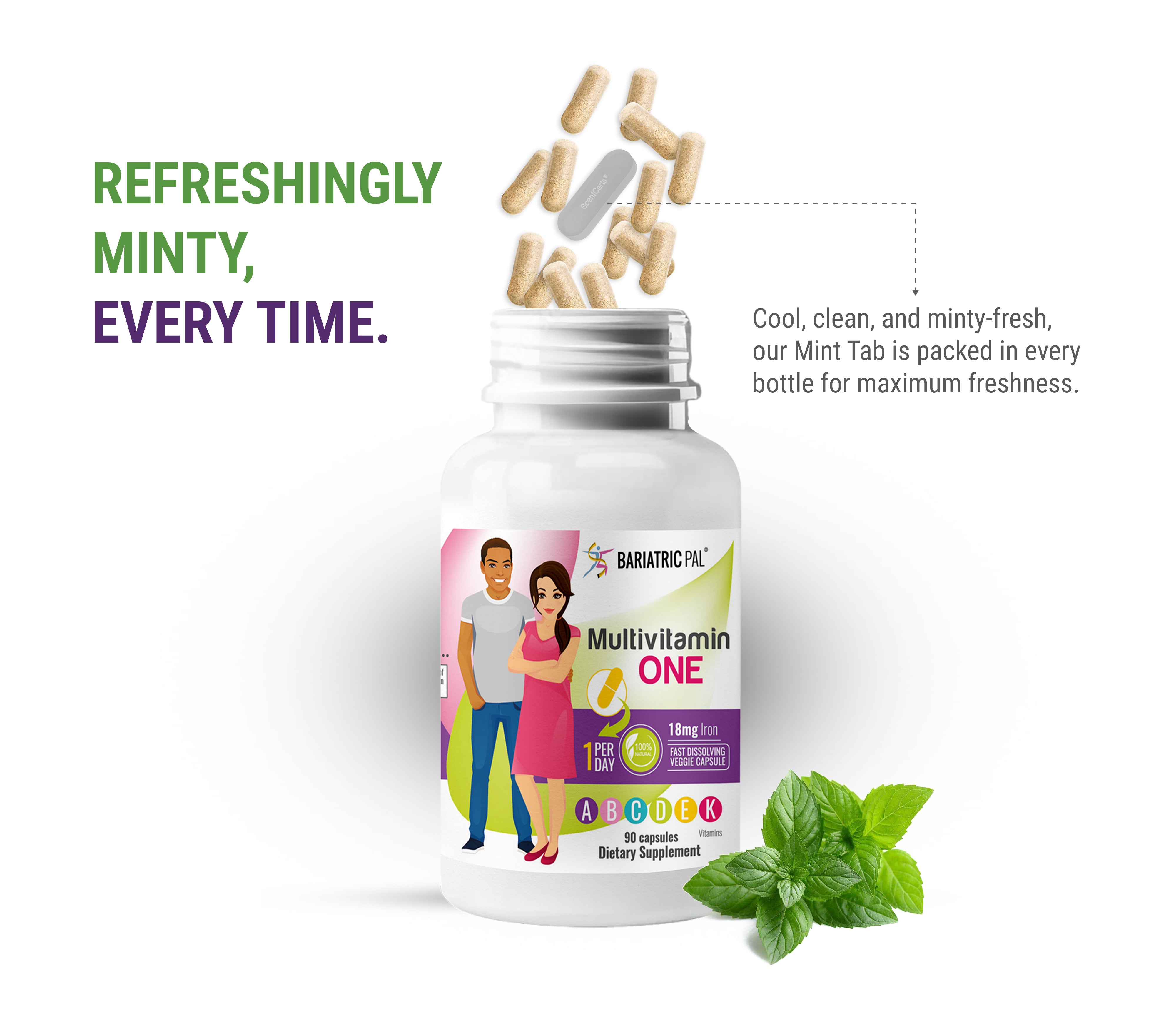 #12-Month Supply of BariatricPal Multivitamin ONE_with 18mg Iron #Type_Capsule