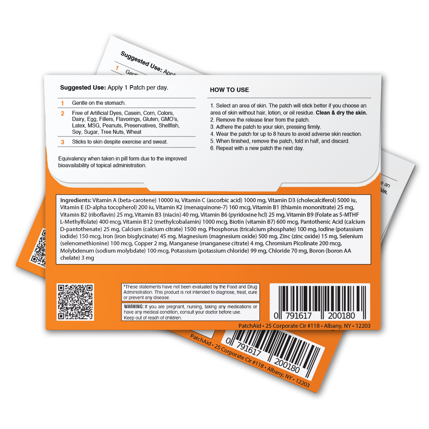 Gastric Sleeve Surgery Complete Vitamin Patch Pack by PatchAid