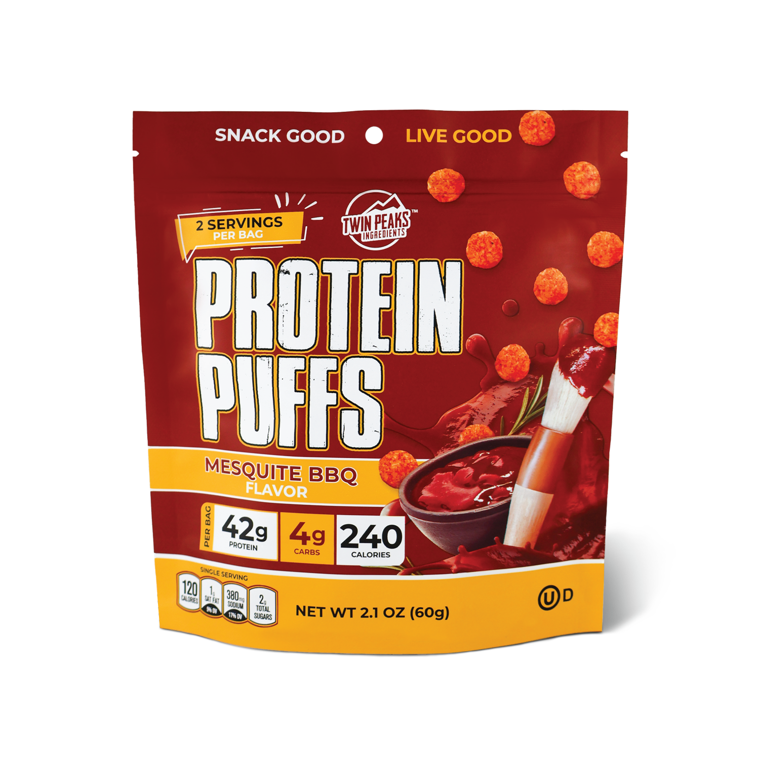 Twin Peaks Ingredients Protein Puffs - Mesquite BBQ