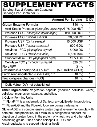 Gluten-ADE Capsule by Netrition - High-quality Digestive Enzymes by Netrition at BariatricPal Store