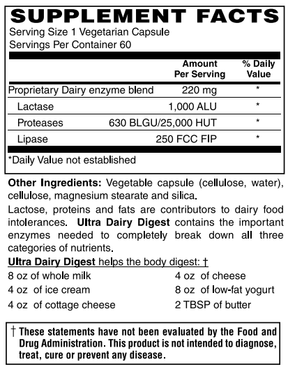Ultra Dairy Digest Capsule by BariatricPal - Digest Dairy Easily & Elevate Your Comfort - High-quality Digestion by BariatricPal at BariatricPal Store