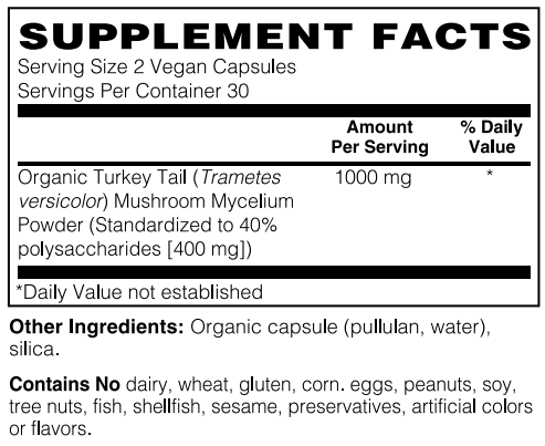Organic Turkey Tail Mushroom Capsule by Netrition - Unearth Immunity, Naturally - High-quality Immune System Support by Netrition at BariatricPal Store
