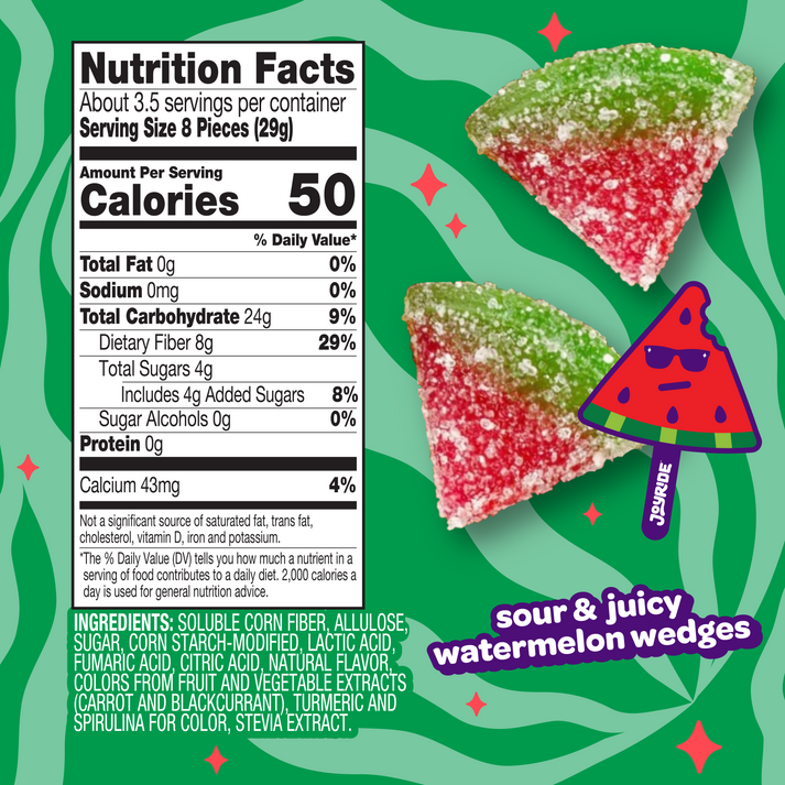 Joyride Sour Watermelon Wedges, 3.5 oz - High-quality Bariatric Approved by Joyride at BariatricPal Store