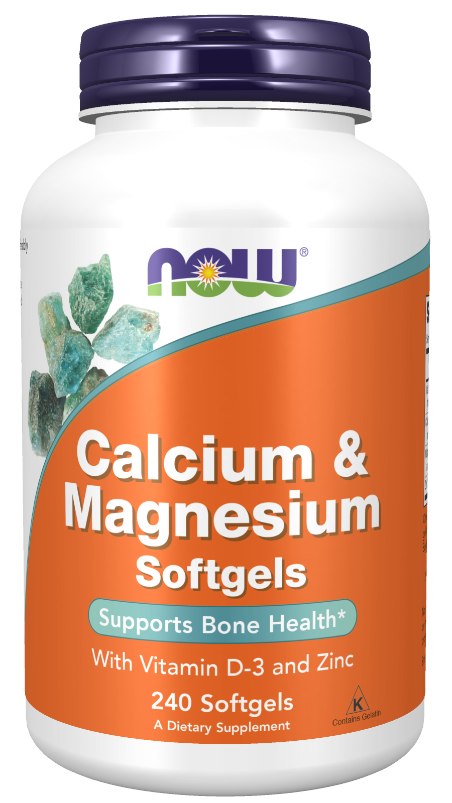 NOW Calcium & Magnesium with Vit D and Zinc - High-quality Bone Health by NOW at BariatricPal Store
