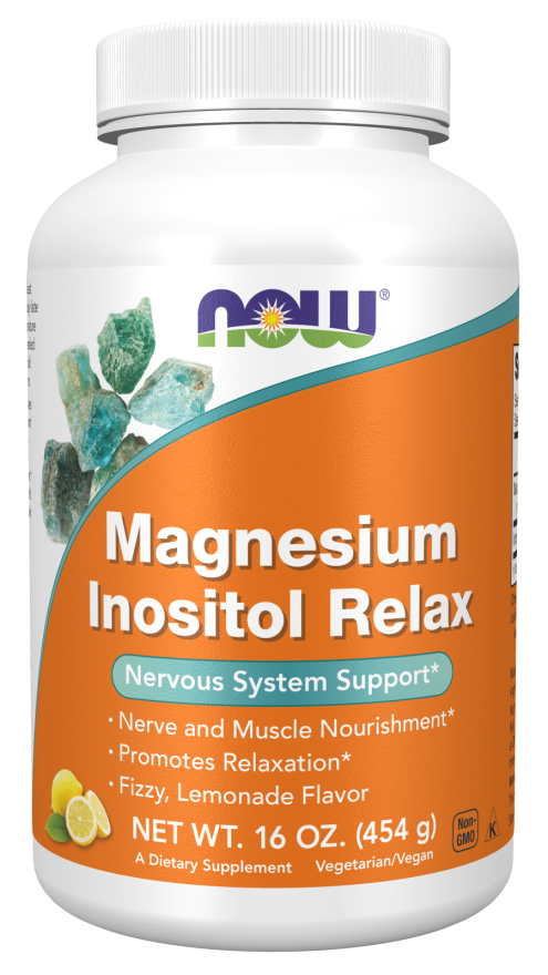 NOW Magnesium Inositol Relax Powder - 16 oz. - High-quality Magnesium by NOW at BariatricPal Store