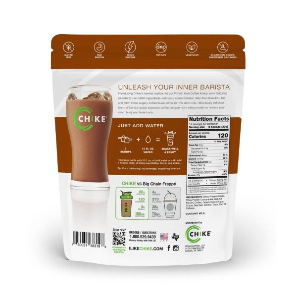 Chike Nutrition Natural High Protein Iced Coffee 16oz Bag - High-quality Protein Powder by Chike Nutrition at BariatricPal Store