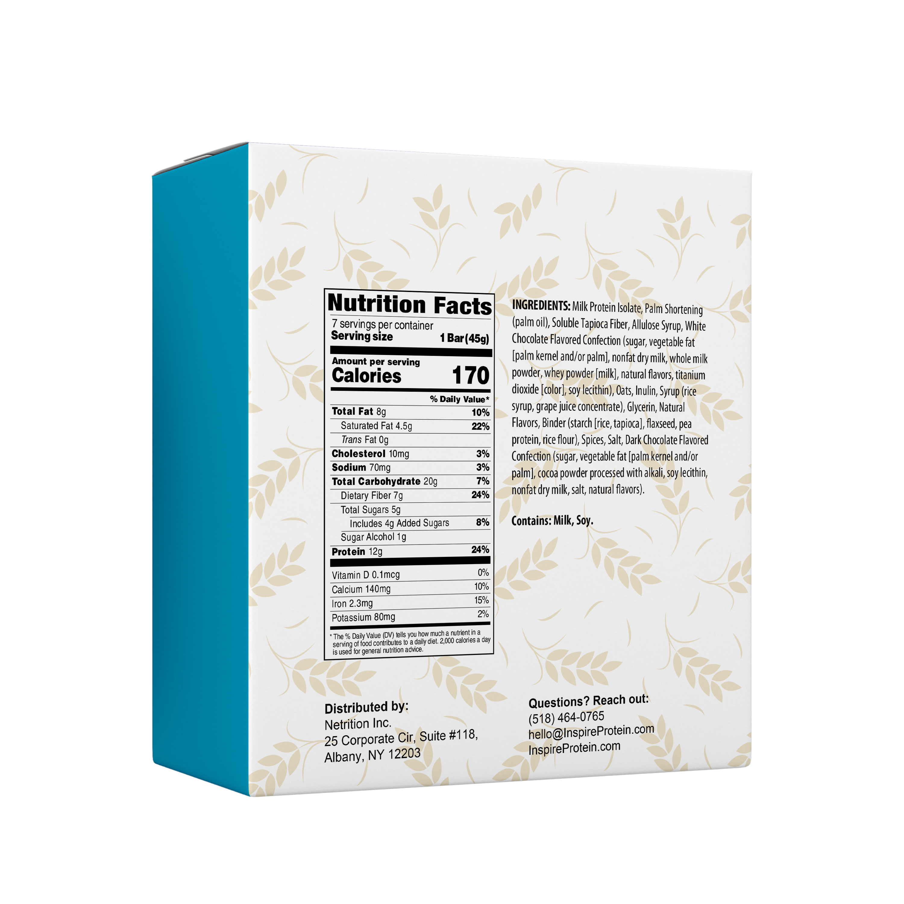 Inspire High Protein Bars by Bariatric Eating - Oatmeal Cinnamon