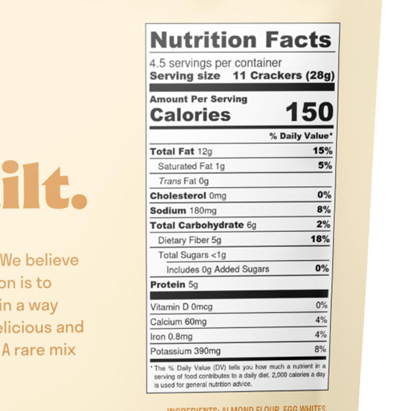 Almond Flour Crackers by Real Phat Foods - Original