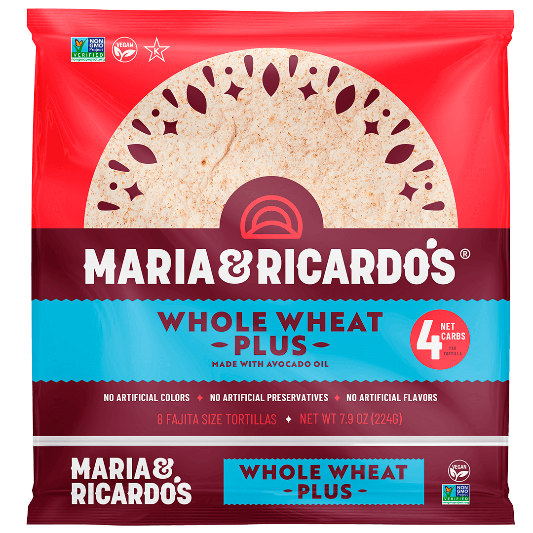 Maria and Ricardo's Whole Wheat Plus Tortillas