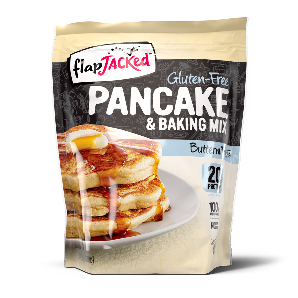 FlapJacked Gluten-Free Protein Pancakes and Baking Mix - Buttermilk - High-quality Pancake Mix by FlapJacked at BariatricPal Store