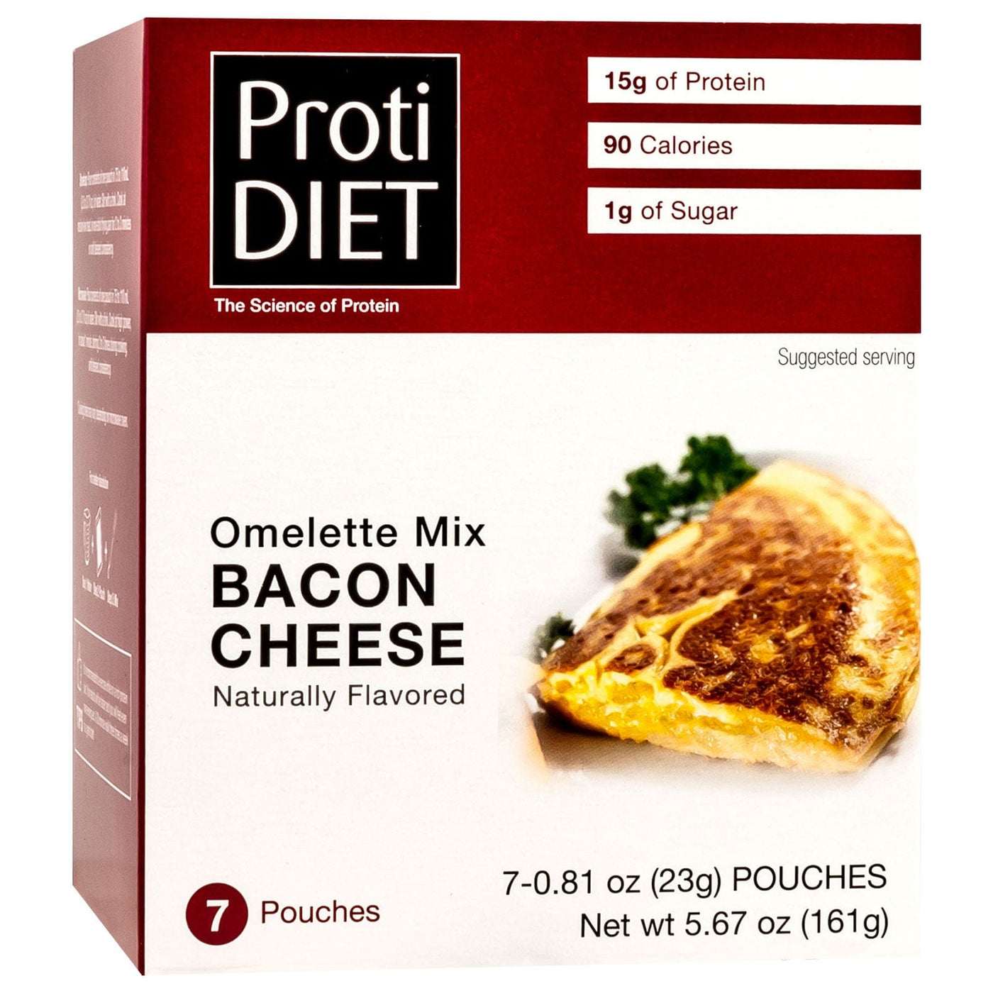 Proti Diet Bacon Cheese Protein Omelette Mix, 7 Pouches