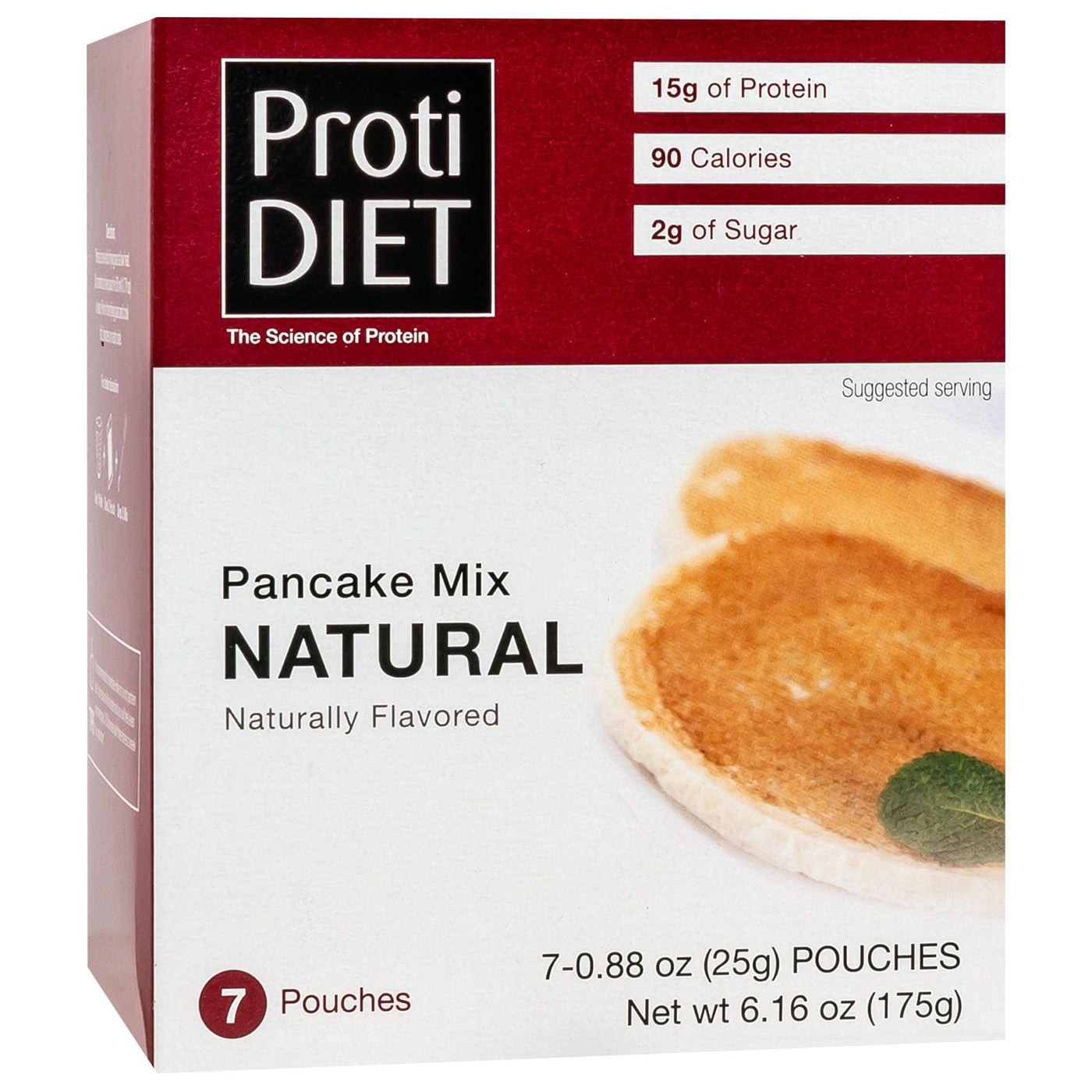Proti Diet Protein Pancake Mix, Natural, 7 Pouches