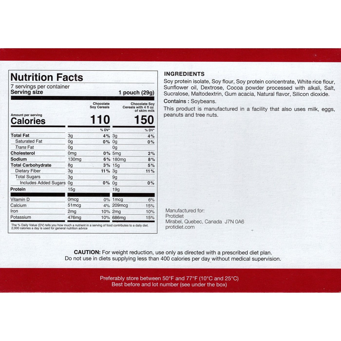 Proti Diet 15g Protein Cereal - Chocolate