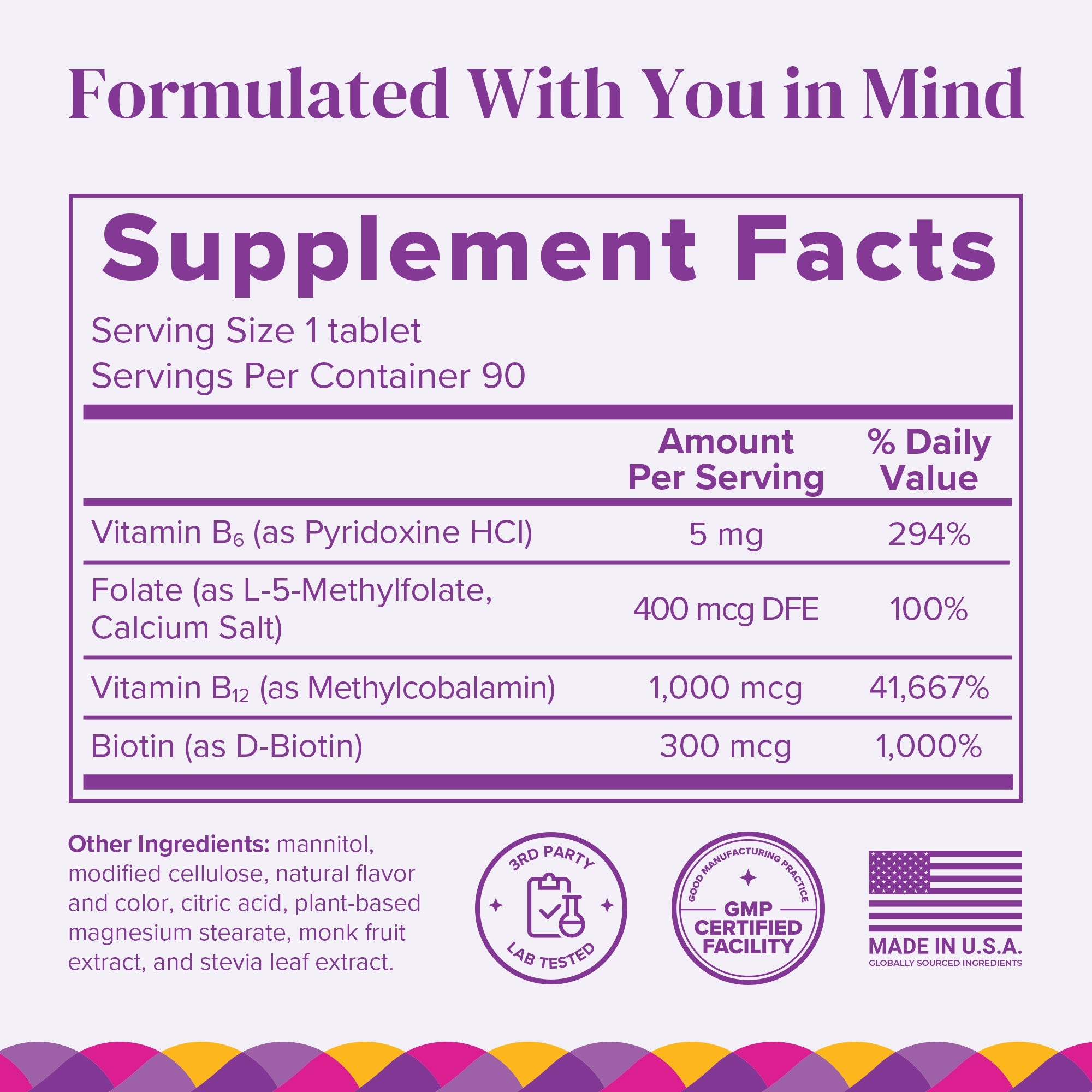 BariMelts B12 Plus Vitamins (1,000 mcg) 90 Fast-Dissolving Tablets - Natural Cherry Flavor