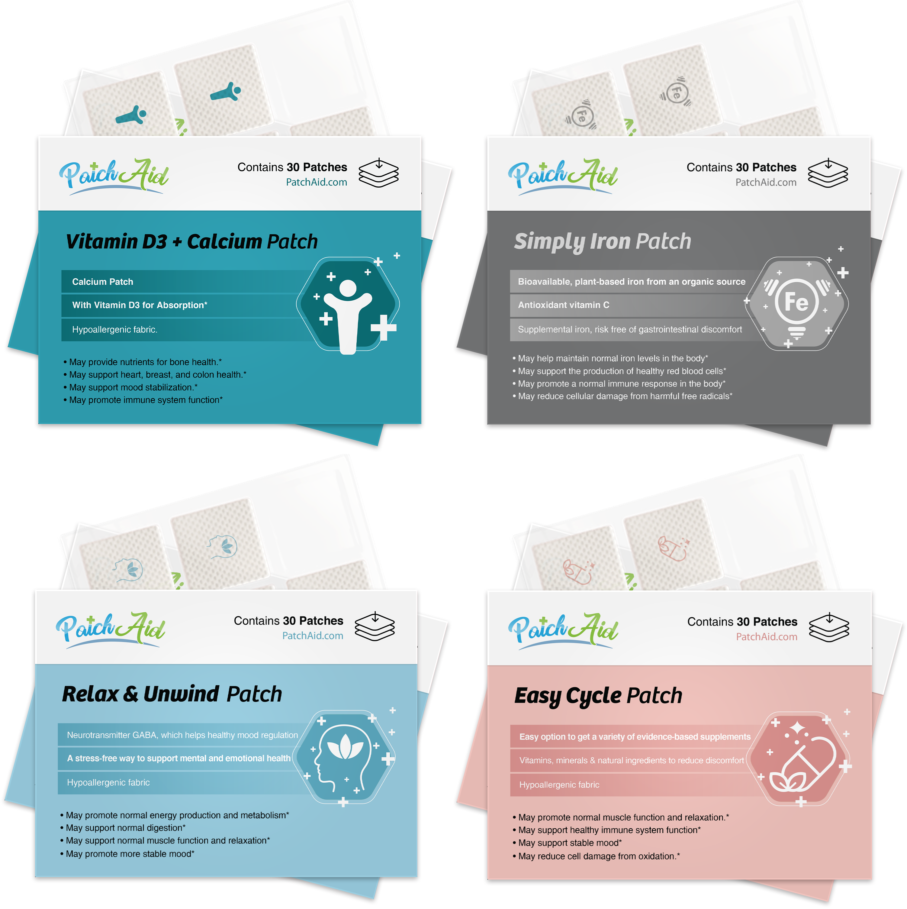PMS Support Patch Pack by PatchAid - High-quality Vitamin Patch by PatchAid at BariatricPal Store