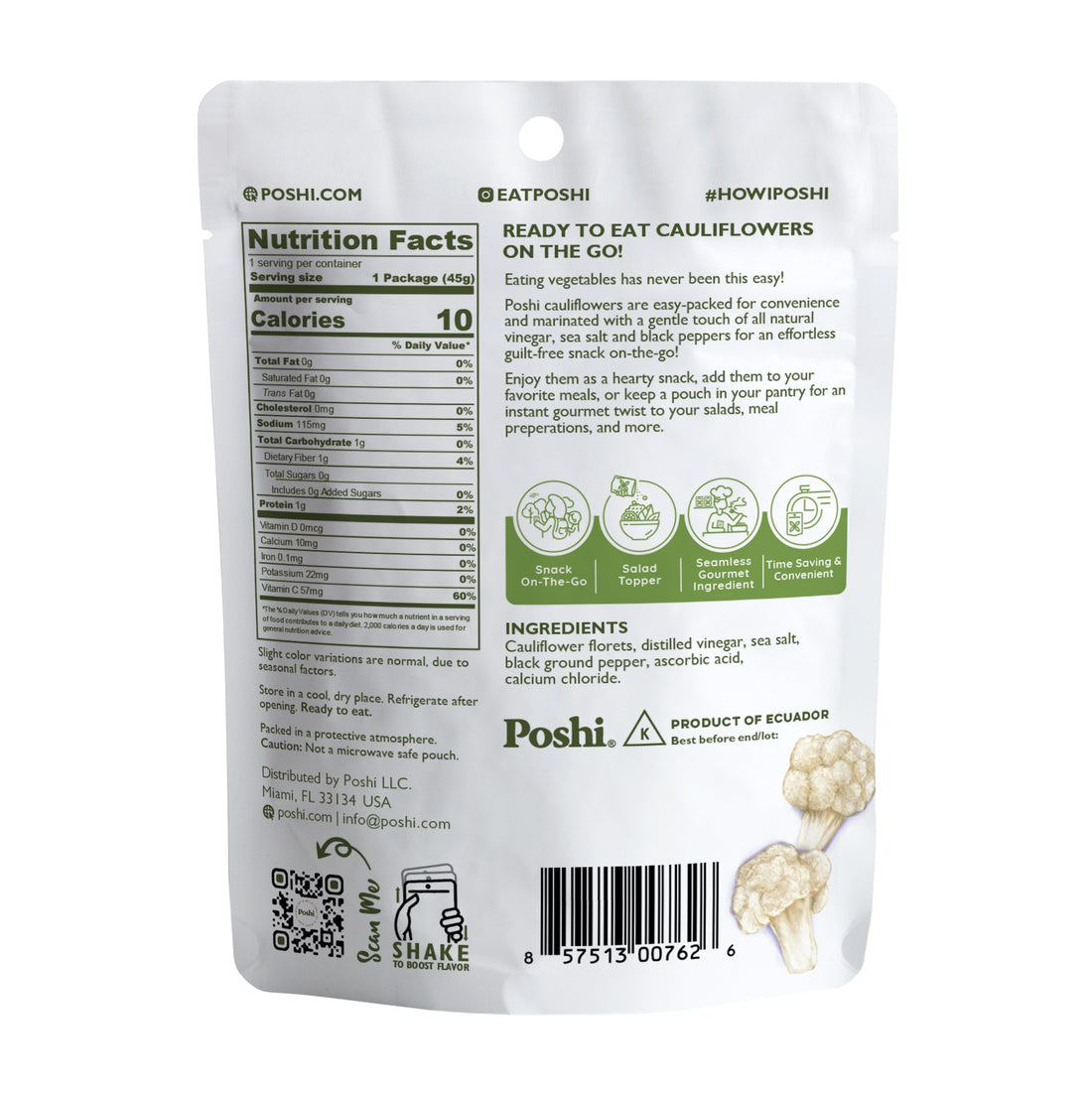 #Flavor_Cauliflower with Salt & Black Pepper, 1.58 oz
