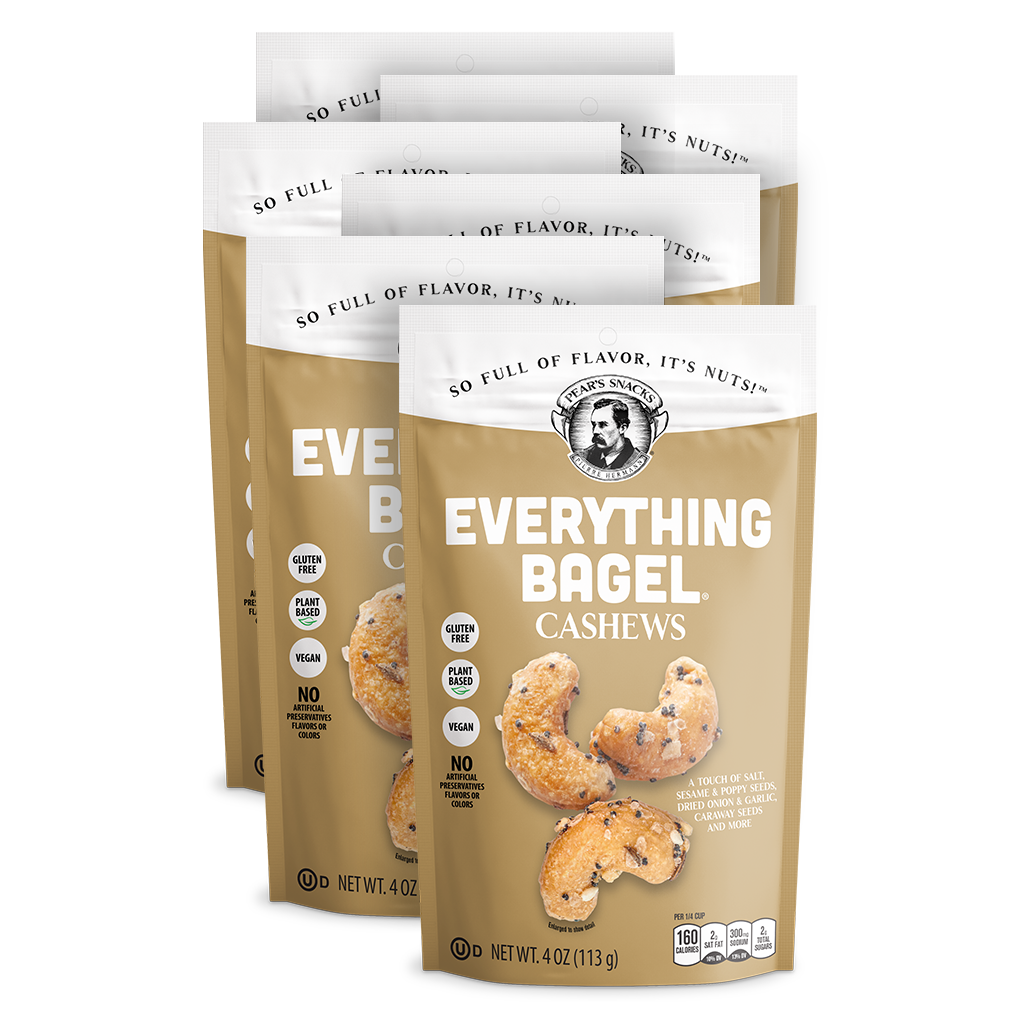 #Flavor_Everything Bagel® Cashews, 4oz #Size_6-Pack