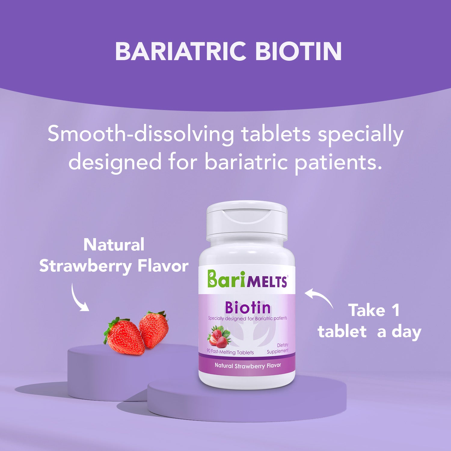 BariMelts Biotin 5,000 mcg - High-quality Biotin by BariMelts at BariatricPal Store