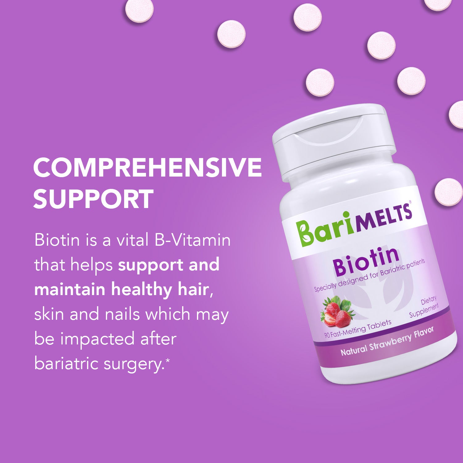 BariMelts Biotin 5,000 mcg - High-quality Biotin by BariMelts at BariatricPal Store